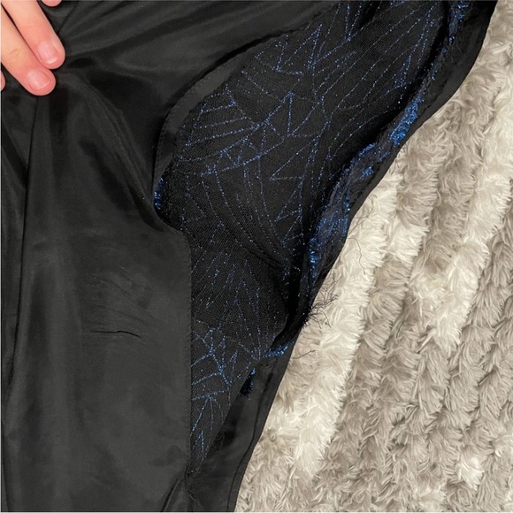 Ricki Lang for Nuit Blue Metallic and Velvet Mockneck Vintage VTG - Picture 8 of 15